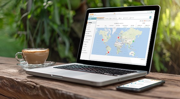 Aruba Cloud Central on laptop