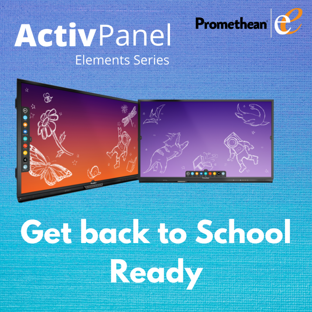 2 of the ActivPanel interactive display screens from Promethean